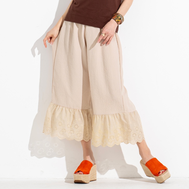 &LOVE コーデの幅広がるペチコートパンツ