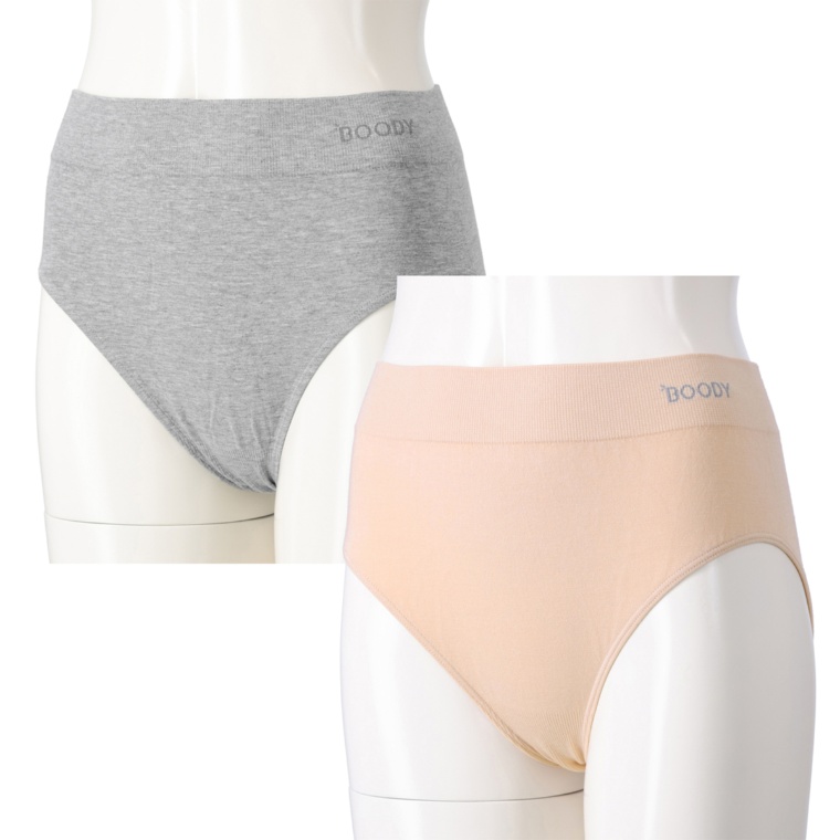 BOODYバンブー混素材ハイウエストショーツ カラー選べる2点