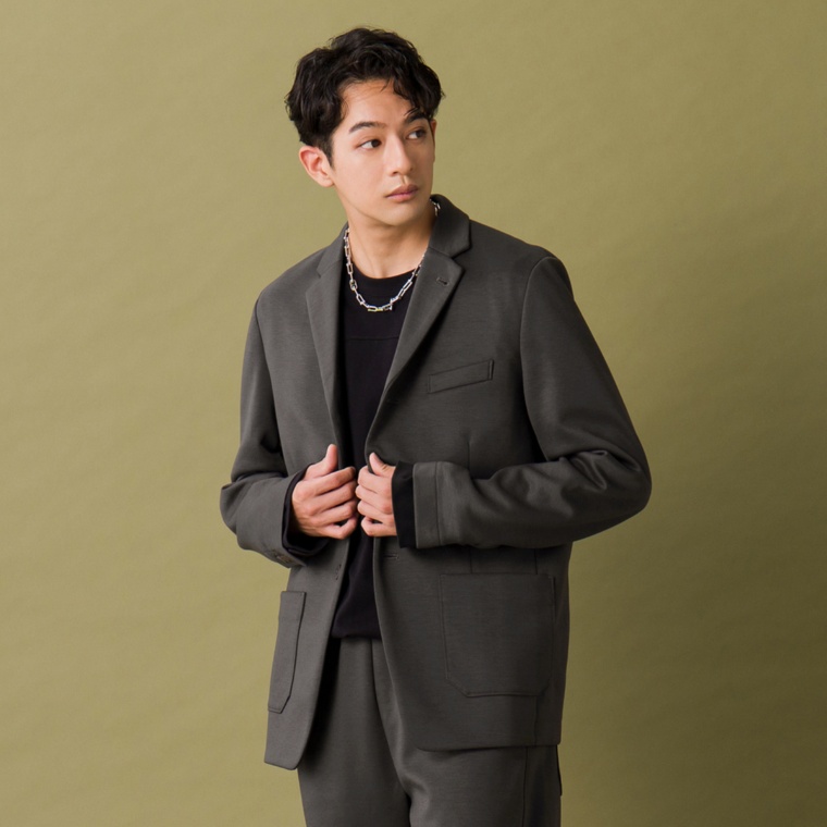 Lucca Uomo alla moda ダンボールニットジャケット