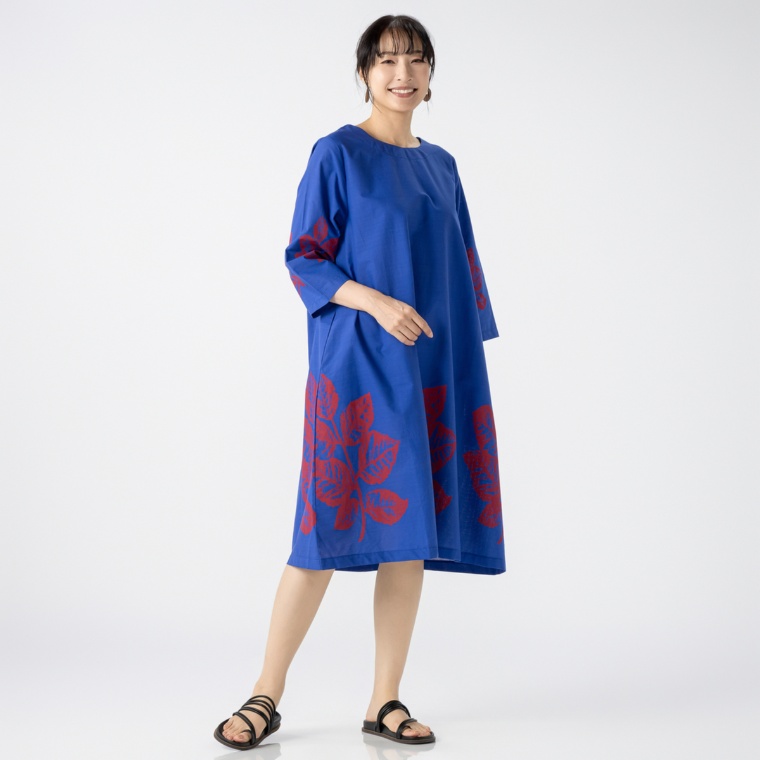 HELA リーフプリントワンピース