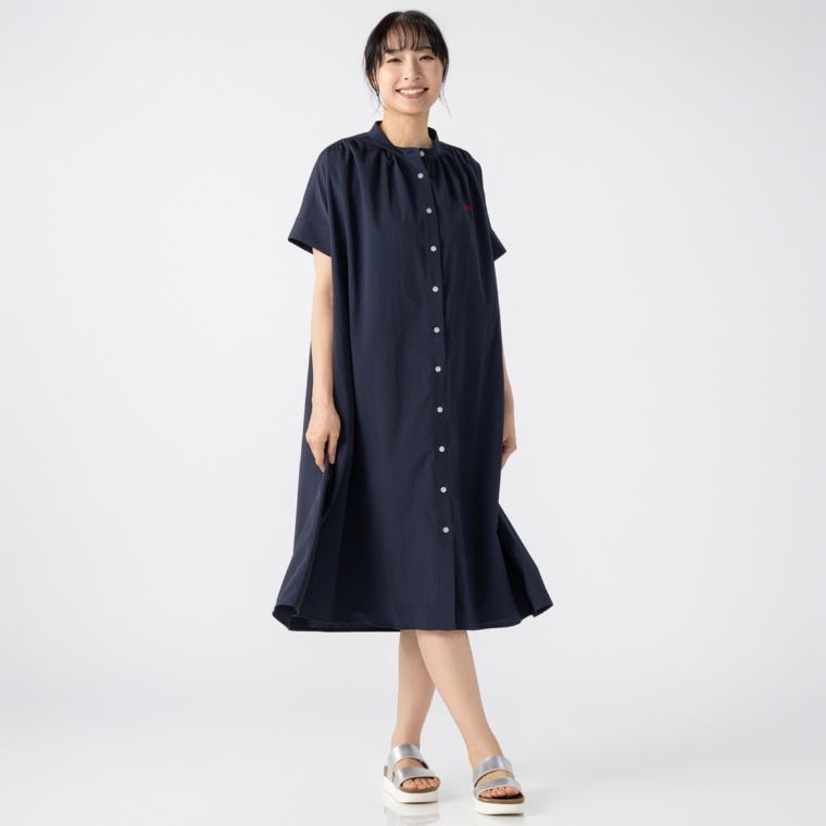 McGREGOR CLASSIC バンドカラーワンピース