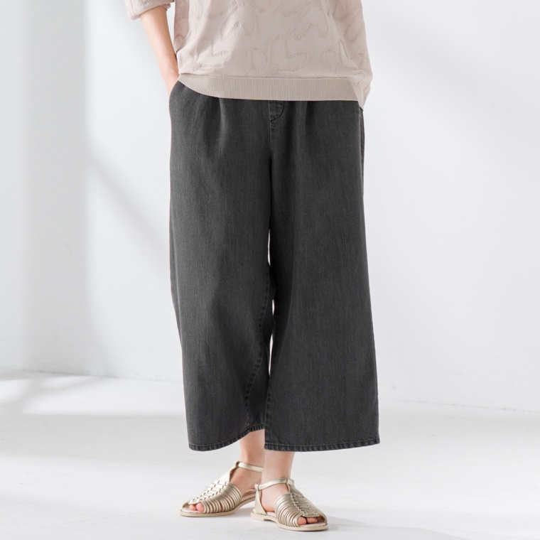 Coeur sucre デニムタックワイドパンツ ネット限定股下