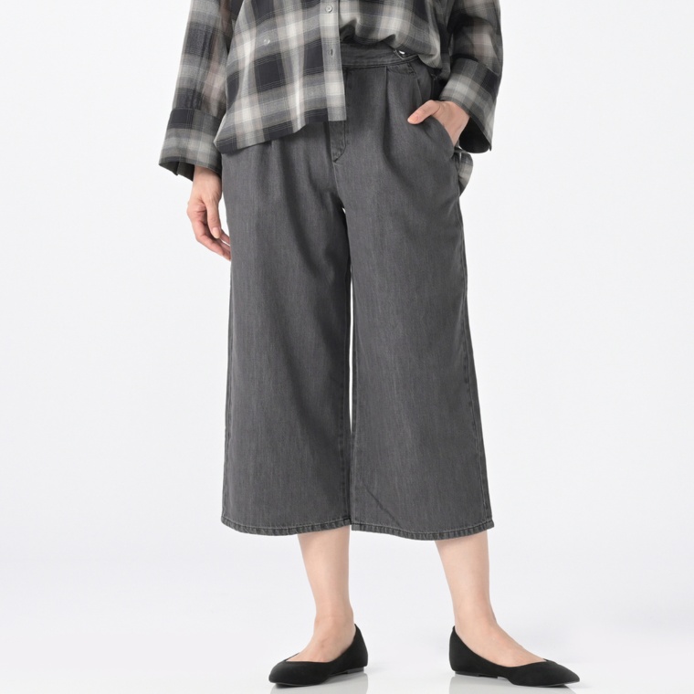 Coeur sucre デニムタックワイドパンツ ネット限定股下