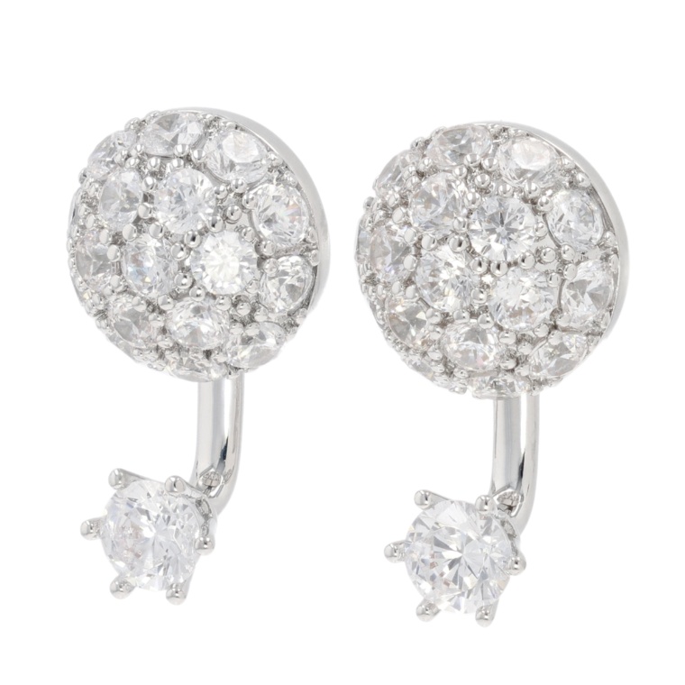 JinkaNezu CZ ジャケット マグネットイヤリング