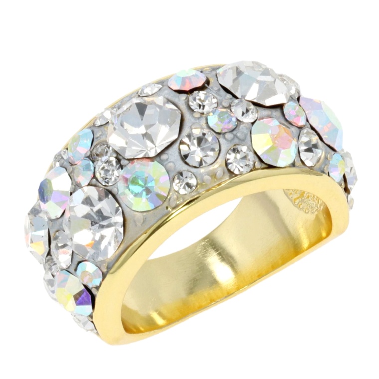 JinkaNezu クリスタルガラス シャイニービジュー リング