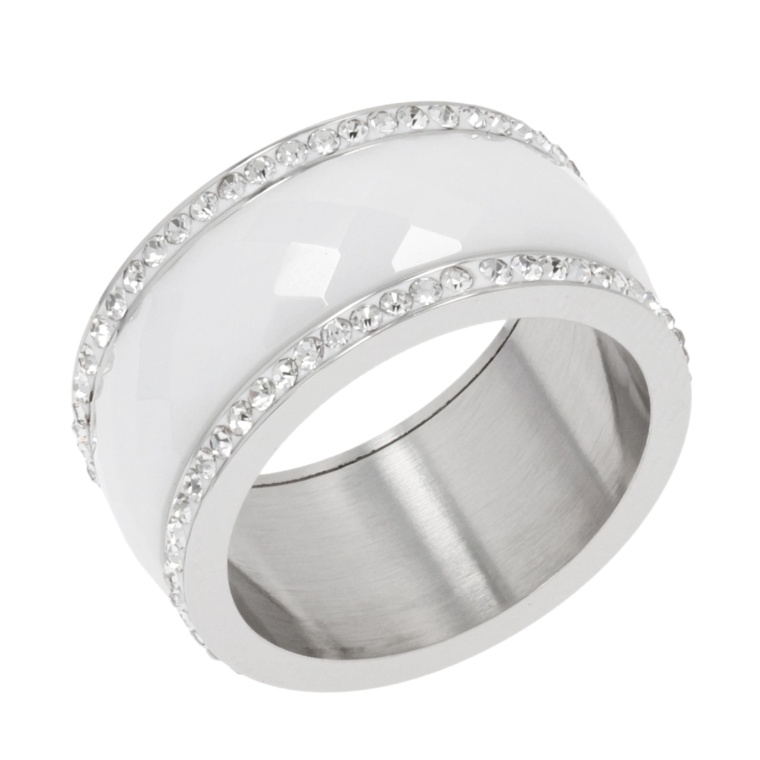 JinkaNezu  クリスタルガラスシャイニーラインセラミック リング