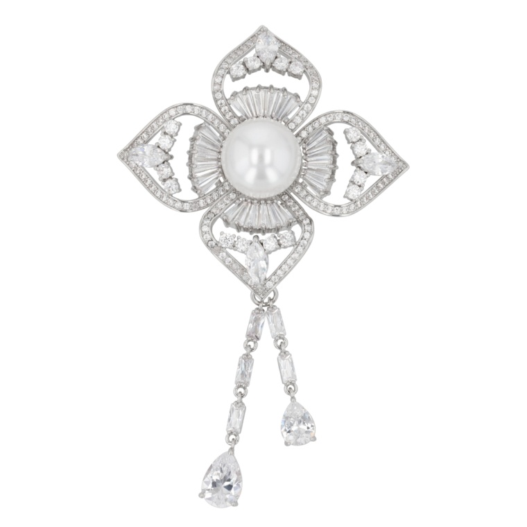 JinkaNezu CZ シャイニーリリー マグネットブローチ