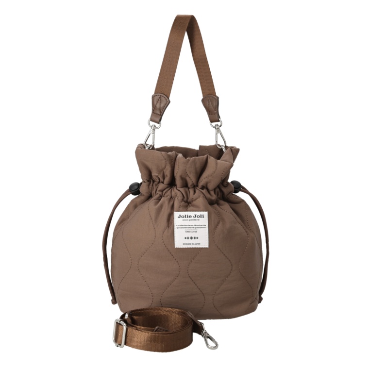 ジョリージョリ キルトドローストリングバッグ ネット限定