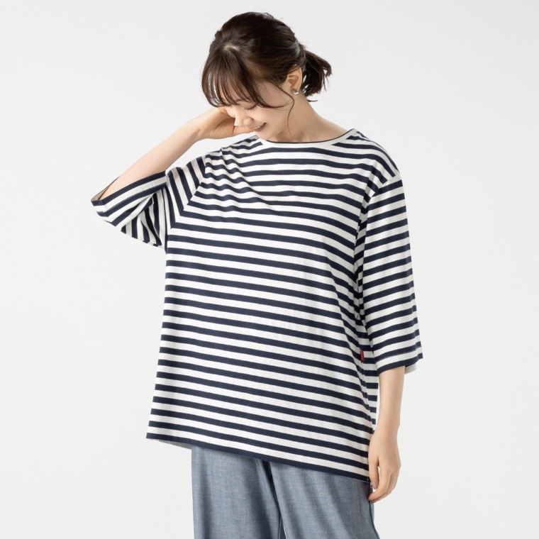 ボーダーチュニック 2色セット】杢調ボーダー切替チュニック 通販【ニッセン】