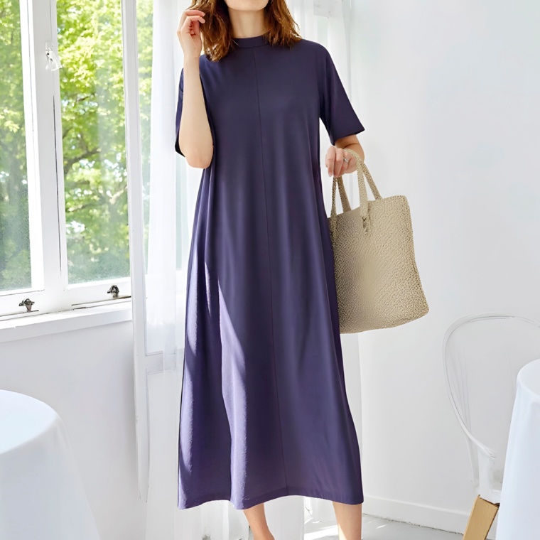 Provador 冷感素材ウルトラフリーザー使用カットソーワンピ