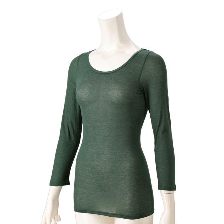 片倉ブランド 薄くて暖かクルーネック長袖インナー