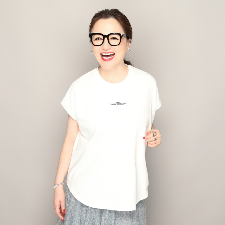 Anne Coquine ギザコットンフレンチスリーブプルオーバー