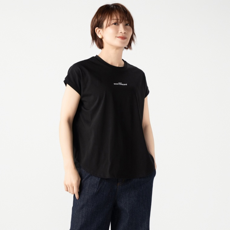 Anne Coquine ギザコットンフレンチスリーブプルオーバー