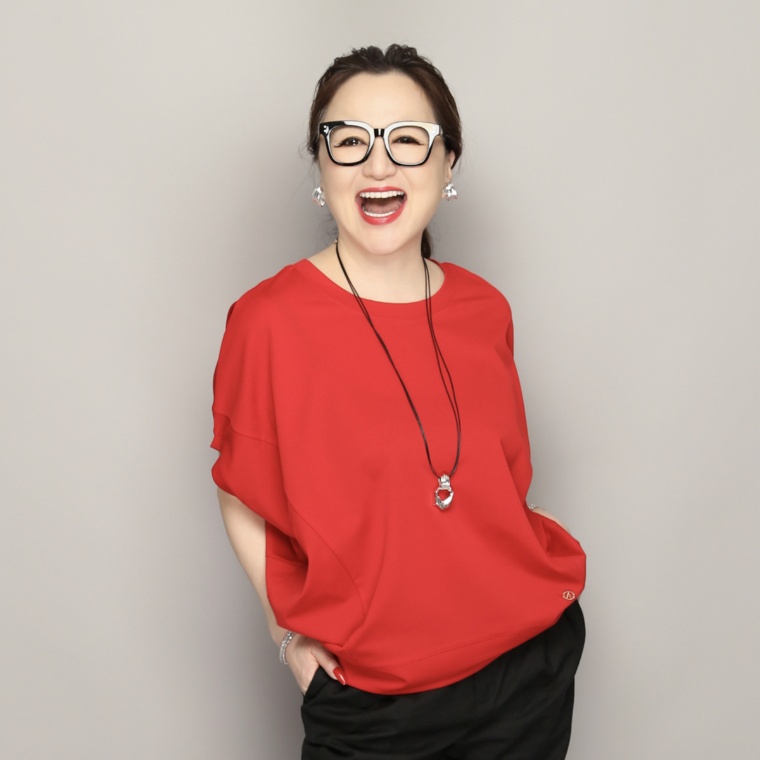 Anne Coquine ストレッチカノコデザインドルマンプルオーバー