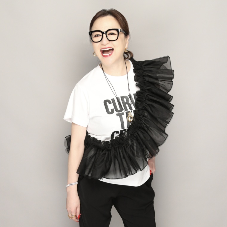 Anne Coquine ソフトチュールギャザーマルチウェイフリルサッシュ