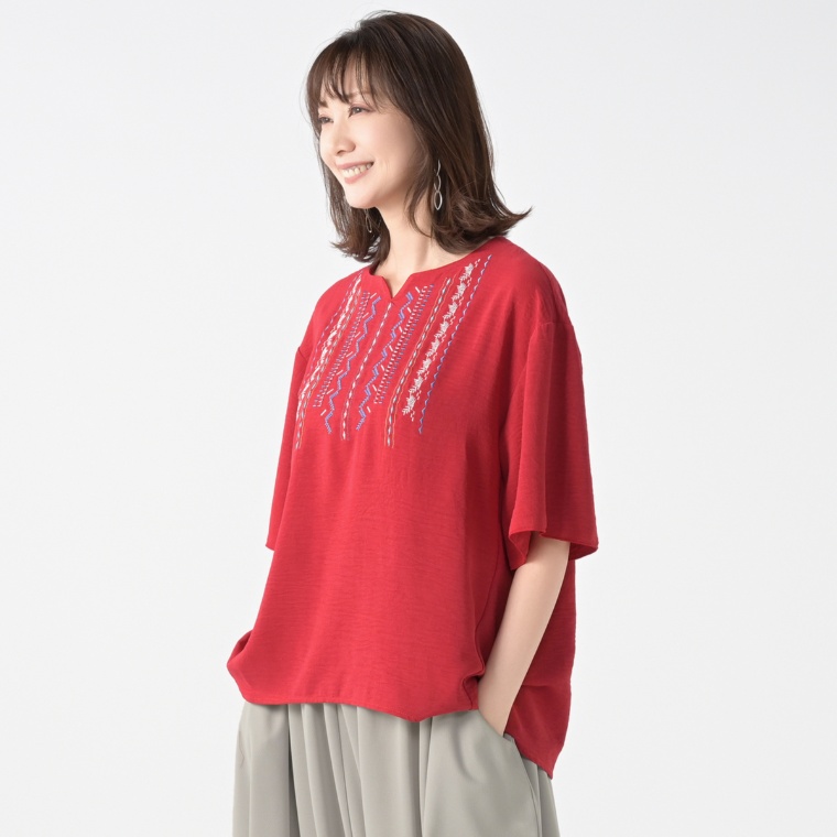 MAHARA MODERN マルチエンブロイダリーチュニック