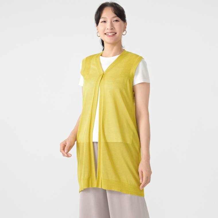 タカシマヤスタイルプリュ 軽やかドライタッチジレ