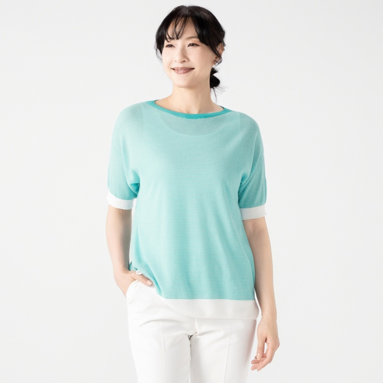 ReginaEve ギザコットン100% ボックスシルエットトップス