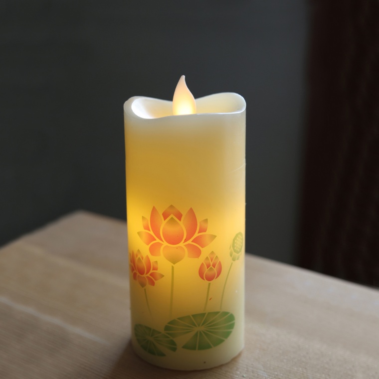 LEDローソク 蓮 1本