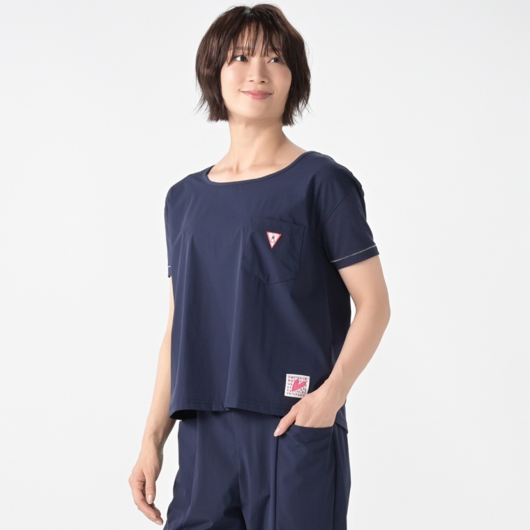 KawaiOkada サラサラストレッチドッキングTシャツ