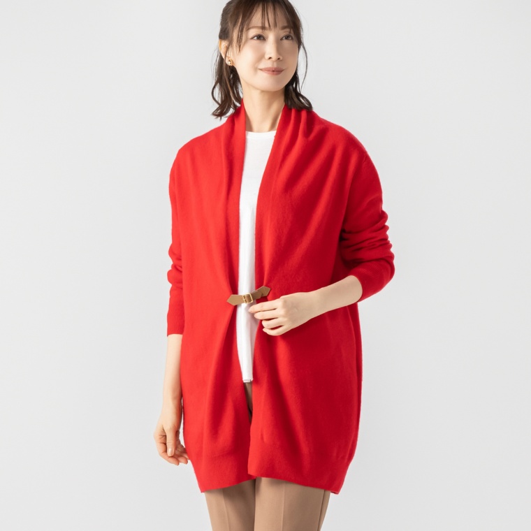 CASHYAGE カシミヤ100% ロングカーディガン