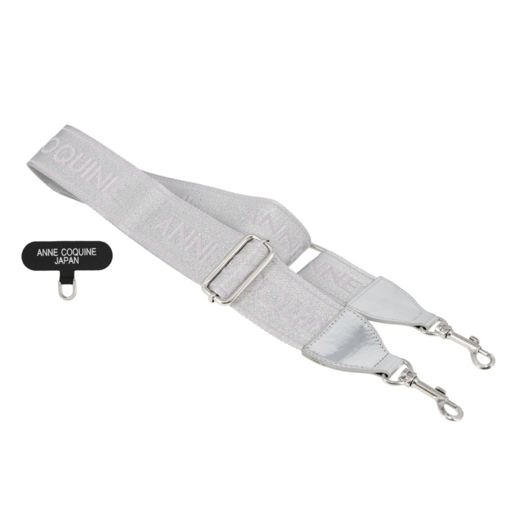 Anne Coquine シンメタリックジャカードストラップ