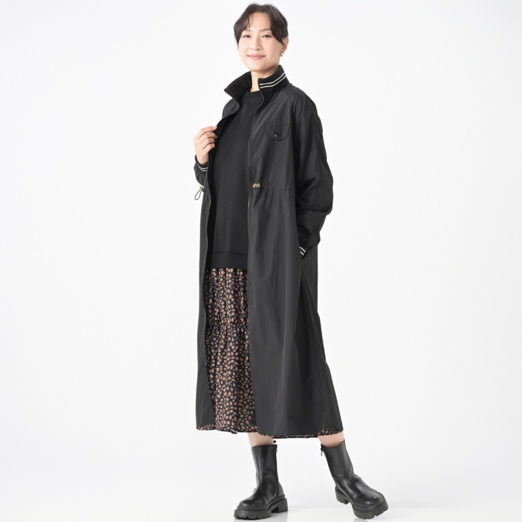 Remite ジップラインワンピースコート
