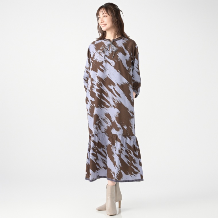 Remite ブラッシュプリントワンピース