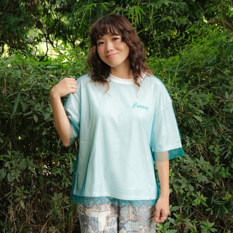 Carney チュールレイヤードプルオーバー