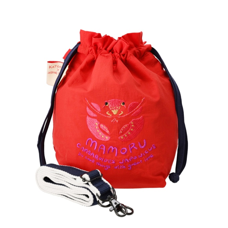 KATOKOA mamoru 巾着ポーチ[ニホンザリガニ]