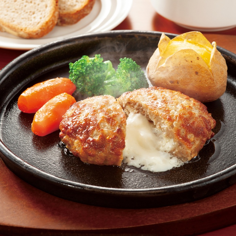 レンジでジューシー!チーズインハンバーグ 大袋15個