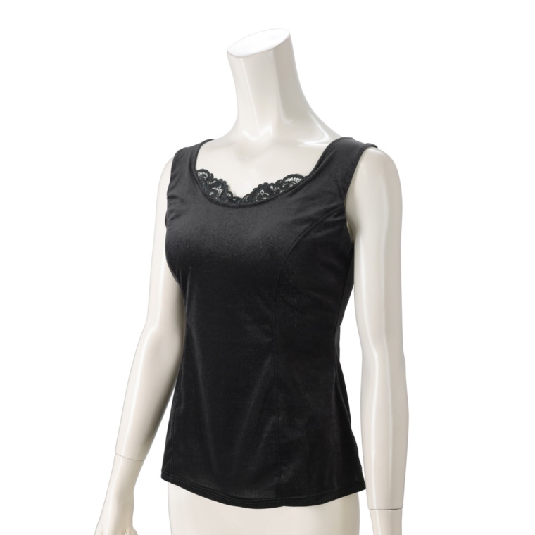 BRNYピース シャイニーベロアブラキャミ