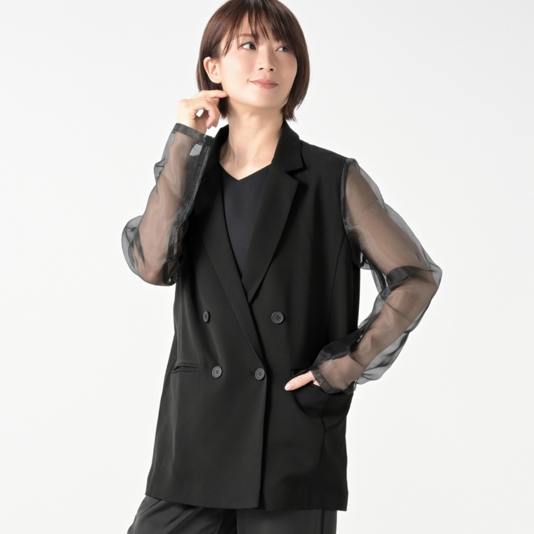 MASAGO ダブルクロスジャケット