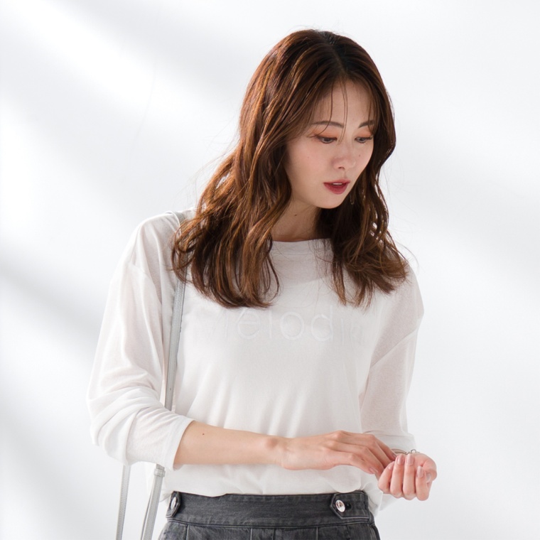 Coeur sucre シアーロゴプルオーバー