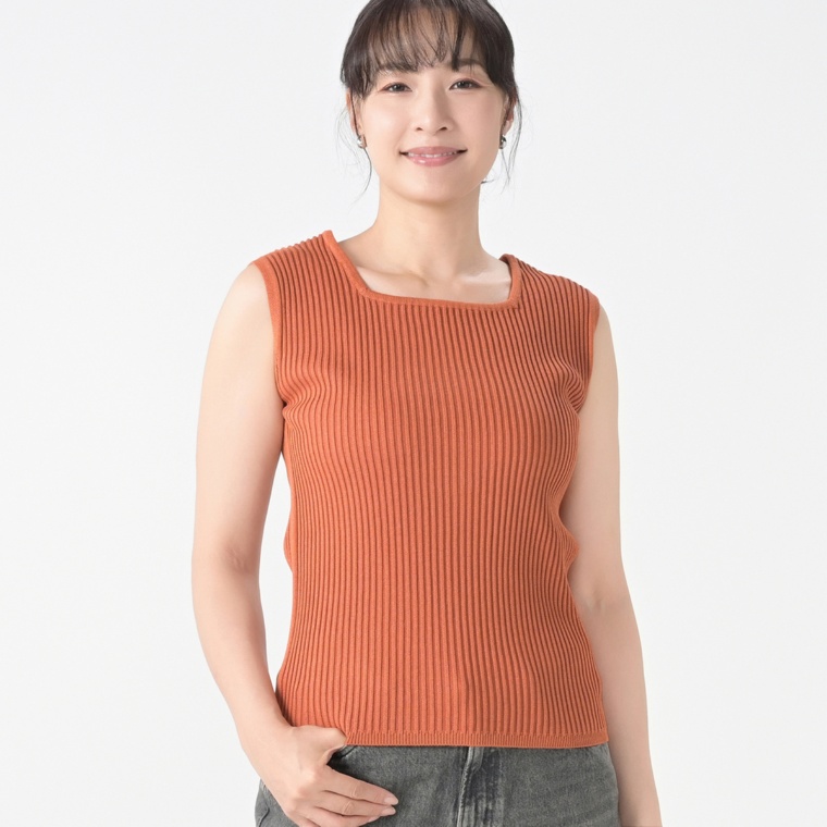 Coeur sucre ラメリブニットインナータンクトップ