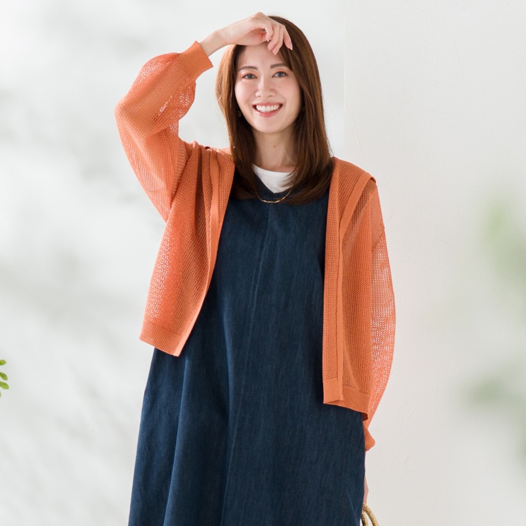 Coeur sucre メッシュニットパーカー