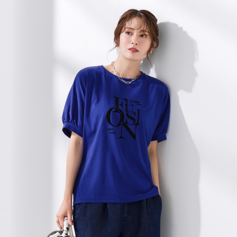 Coeur sucre 大人のフロッキーロゴTシャツ