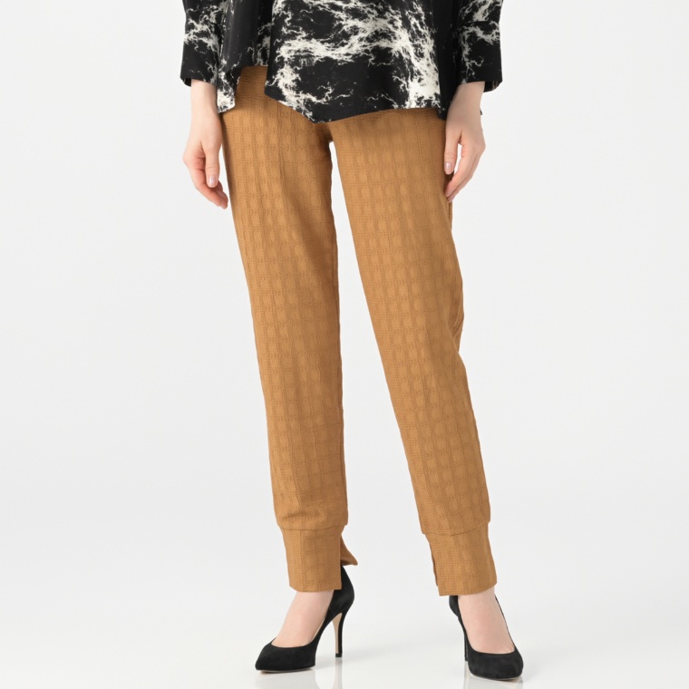 ModdedAnce 裾スリットジャガードレギンス