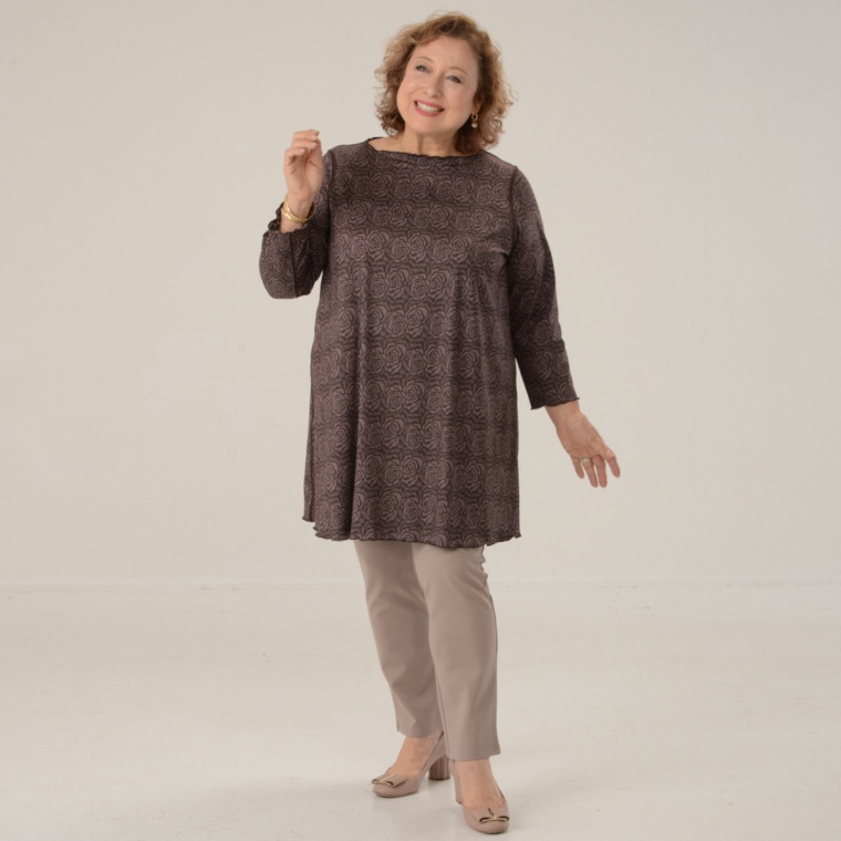 Makana na Kathy 2WAYイタリアンプリントチュニック