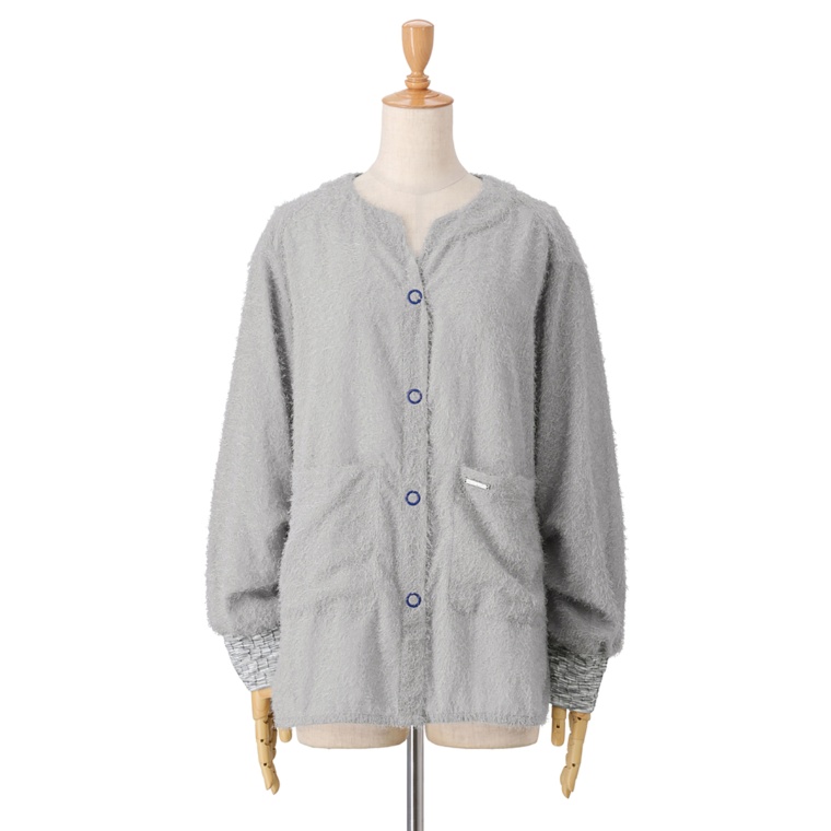 calma カットジャガードシフォン ジャケディガン