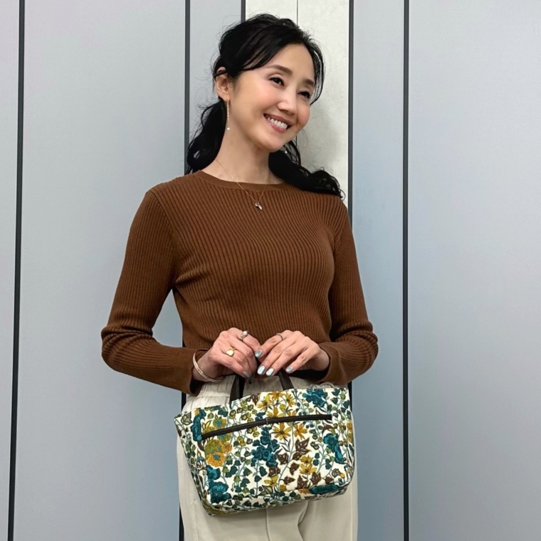 IM リバティプリント バッグインバッグ