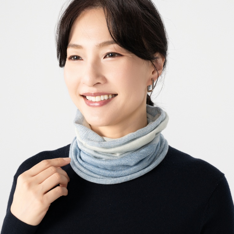 ルナジュメール 日本製シルク100%なめらかネックウォーマー