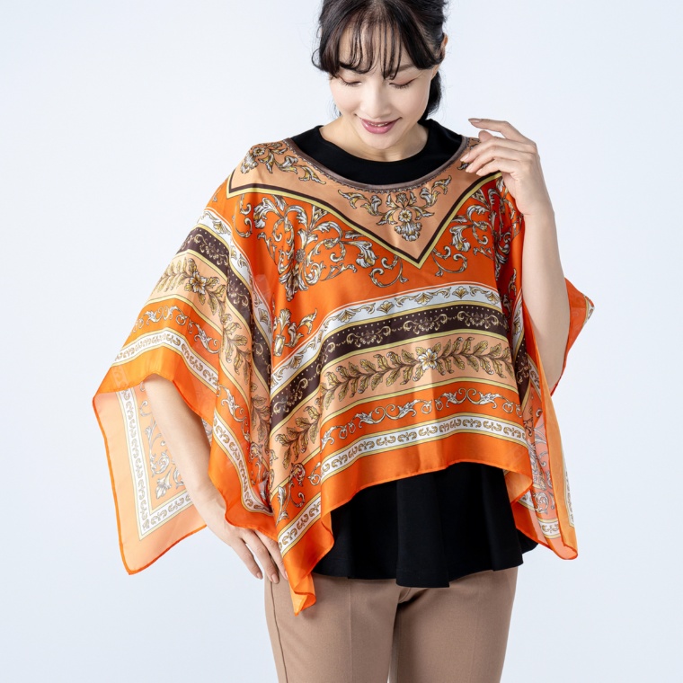 MARIAL 着られるスカーフ ホールタイプ