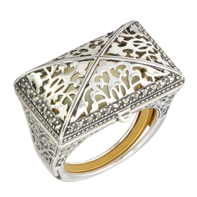 ファトラ シルバー925プレーナイト宝箱 セットリング