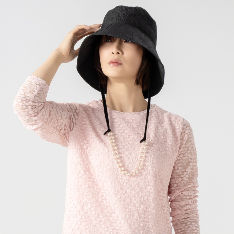 Pixie Heart パール調アクセサリー付きUVハット
