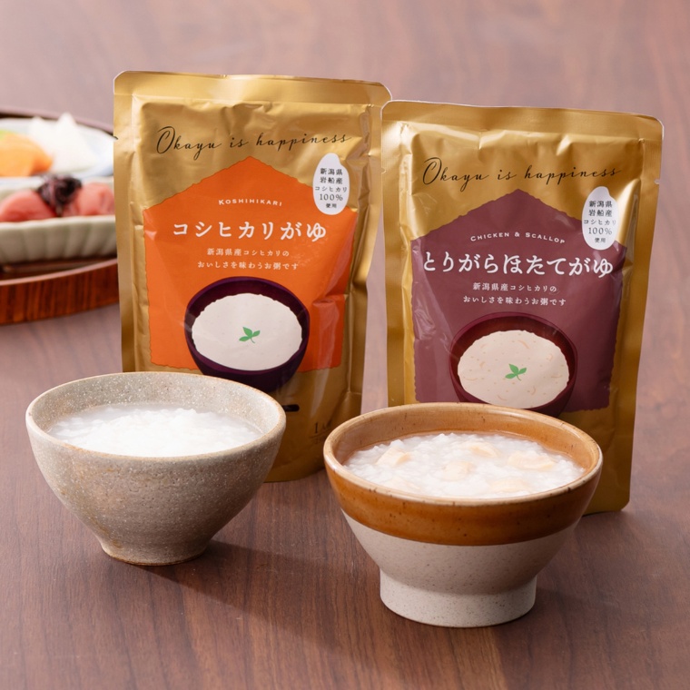 ヒカリ食品 コシヒカリ白がゆ&鶏がらホタテがゆ20パック