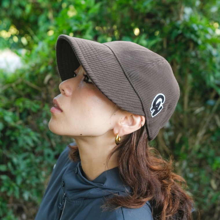 Carney ワイドブリム コーデュロイキャップ