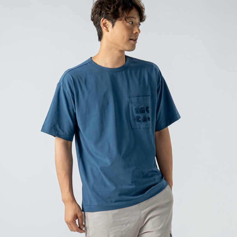 Lucca Uomo alla moda BIG半袖Tシャツ