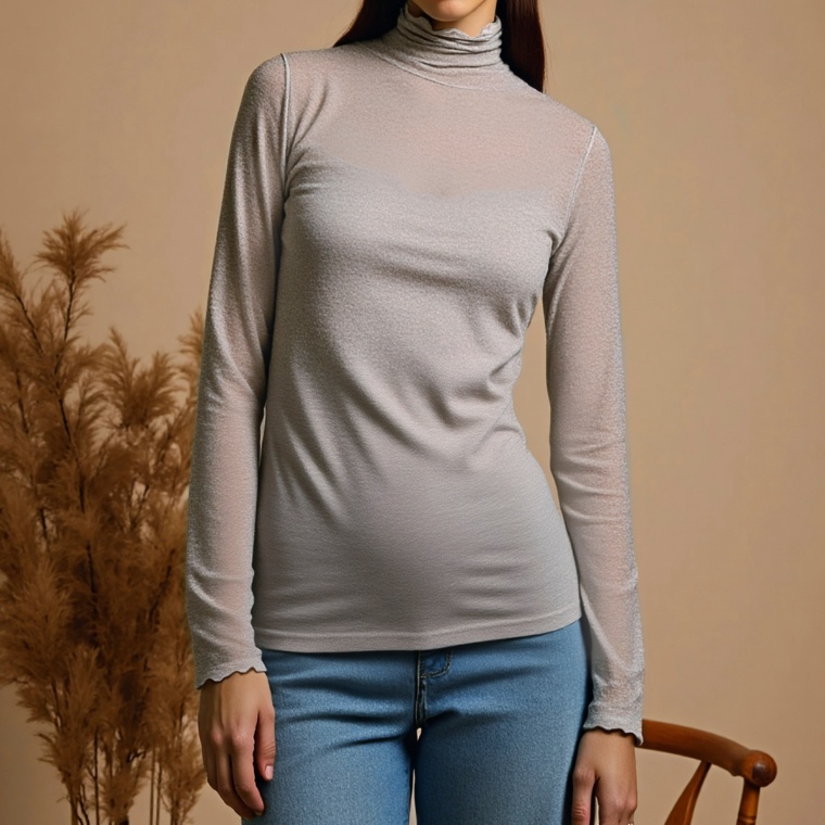 Provador スパークリングラメ天竺プルオーバー