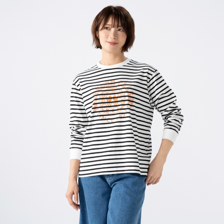 McGREGOR CLASSIC 空紡糸天竺プリント長袖Tシャツ